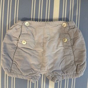 Light Blue Baby Bloomers with Buttons